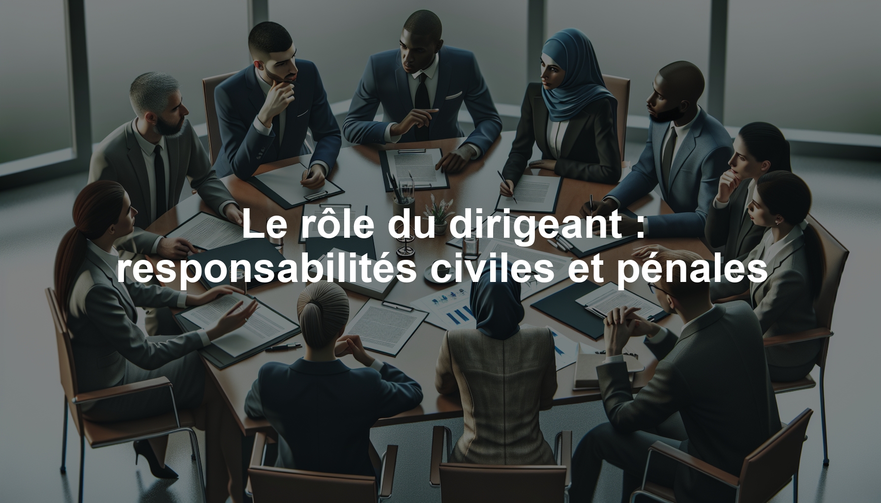 Le rôle du dirigeant : responsabilités civiles et pénales
