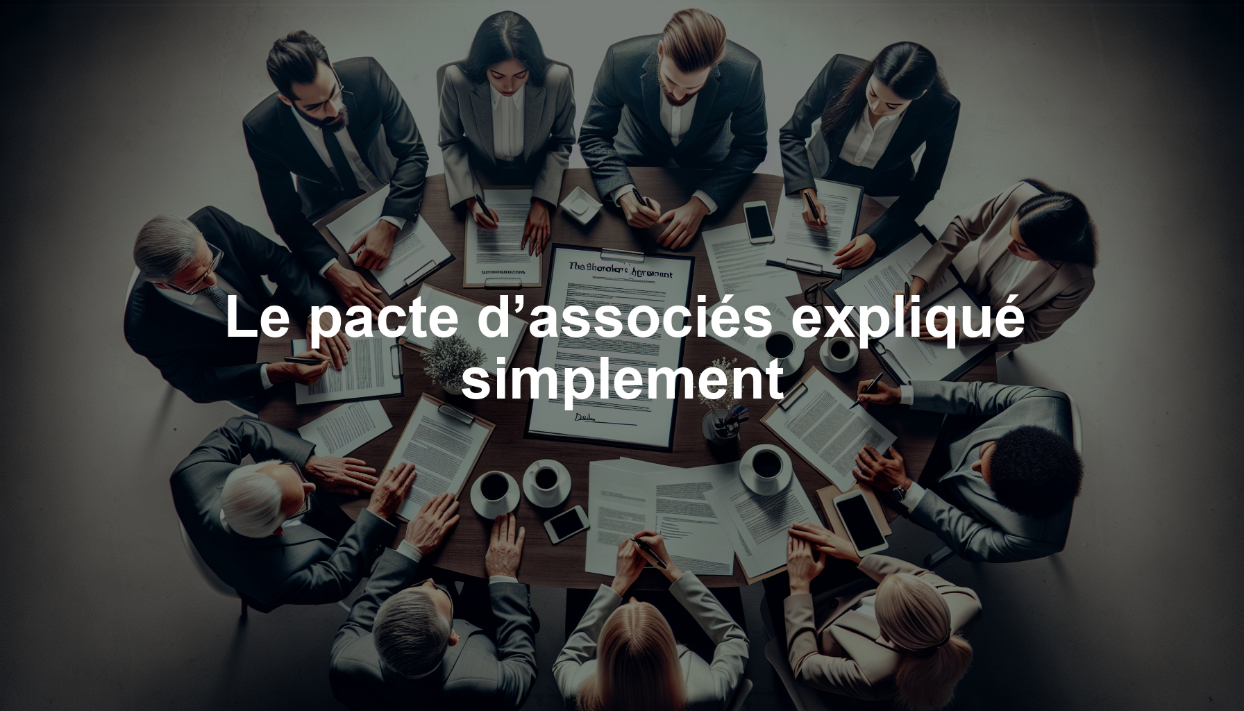 Le pacte d’associés expliqué simplement