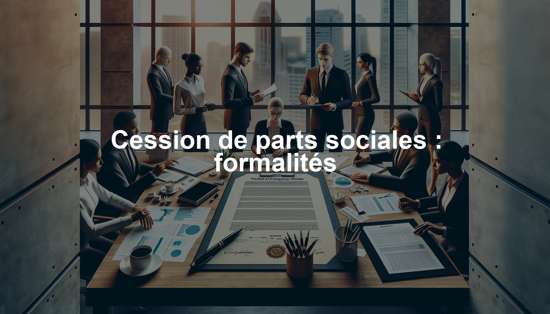 Cession de parts sociales : formalités